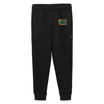 Blackboard for your own lettering with letters - Kids’/Teens' Premium Sweatpants - black - Front - AI Model Kid Male (0cm)