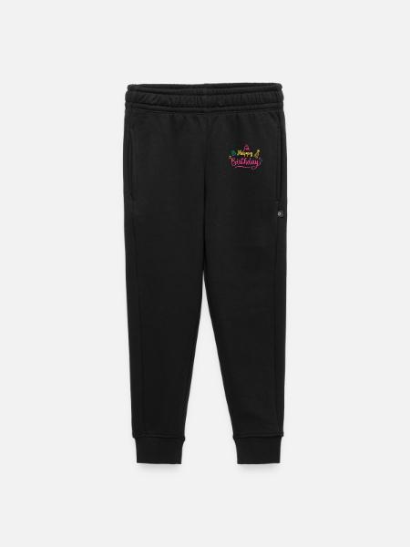 Happy Birthday Bunte Schrift - Kinder/Teenager Premium Sweathose - Schwarz