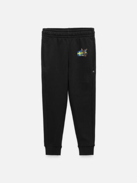 Schweden - Elch - Flagge - Kinder/Teenager Premium Sweathose - Schwarz