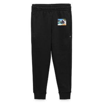 Gorille surfur tropical - Pantalon de survêtement enfant/adolescent premium - noir - Devant - AI Model Kid Male (0cm)