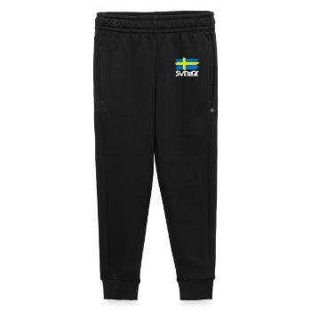 Sverige coole schwedische Flagge Vintage Flagge -  - Kinder/Teenager Premium Sweathose - Schwarz - Vorne - AI Model Kid Male (0cm)