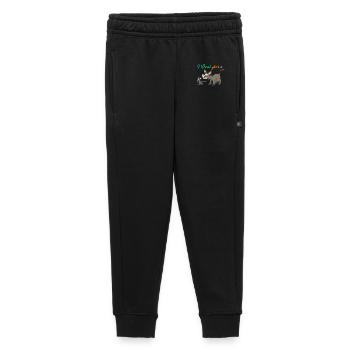 I Dont Give a Rat Ass Funny Donkey Humor Design - Kids’/Teens' Premium Sweatpants - black - Front - AI Model Kid Male (0cm)