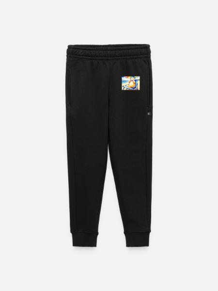 Katze am Strand mit Eiscreme - Kids’/Teens' Premium Sweatpants - black