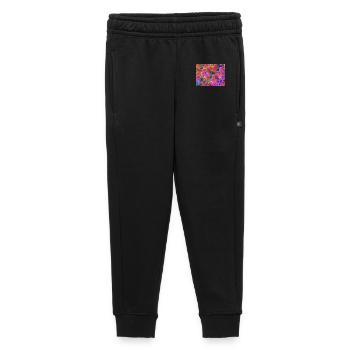 Farbexplosion Blüten-Collage - Kinder/Teenager Premium Sweathose - Schwarz - Vorne - AI Model Kid Male (0cm)