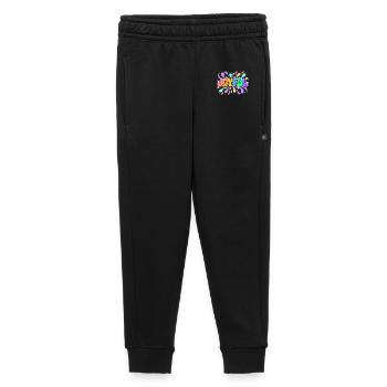 Happy Lettering in bunten Splittern - Kinder/Teenager Premium Sweathose - Schwarz - Vorne - AI Model Kid Male (0cm)