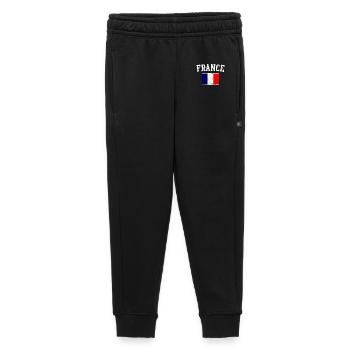 Trikolore Frankreichs Flaggenemblem - Kinder/Teenager Premium Sweathose - Schwarz - Vorne - AI Model Kid Male (0cm)