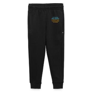 Si ça te rend heureux, sens les autres, Spruch Glück Frei - Pantalon de survêtement enfant/adolescent premium - noir - Devant - AI Model Kid Male (0cm)