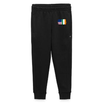 Flag Fusion: Sterne und Kleeblatt - Kinder/Teenager Premium Sweathose - Schwarz - Vorne - AI Model Kid Male (0cm)