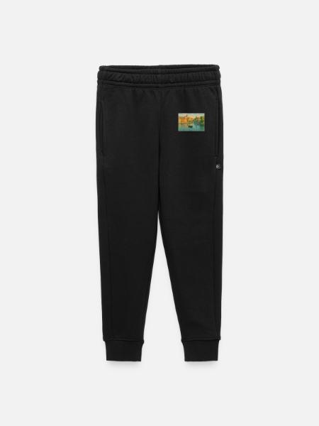 Harbour idyll in the sunlight - Kids’/Teens' Premium Sweatpants - black