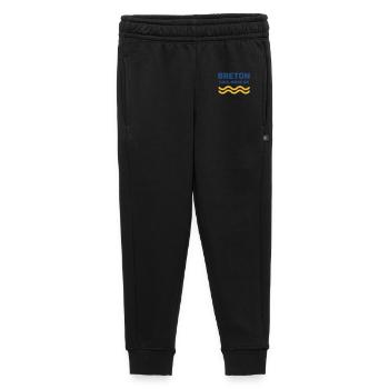 Bretonische Coole Mode Auf Gelben Wellen - Kinder/Teenager Premium Sweathose - Schwarz - Vorne - AI Model Kid Male (0cm)