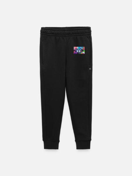 Bunter Waschbär - Kinder/Teenager Premium Sweathose - Schwarz