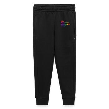 All People All Rights Always Statement - Kids’/Teens' Premium Sweatpants - black - Front - AI Model Kid Male (0cm)