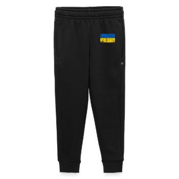 Drapeau Ukraine Drapeau Grunge Rétro Vintage - Pantalon de survêtement enfant/adolescent premium - noir - Devant - AI Model Kid Male (0cm)