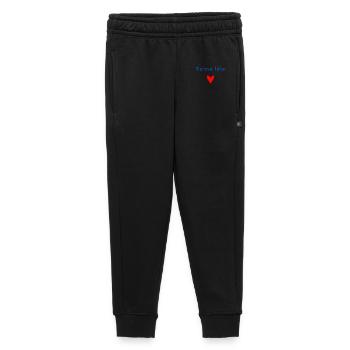 MAMAN. FÊTE DES MÈRES. COEUR. FÊTE. BONNE FÊTE - Pantalon de survêtement enfant/adolescent premium - noir - Devant - AI Model Kid Male (0cm)