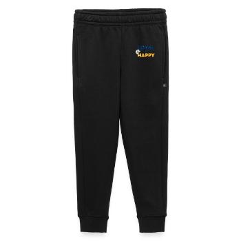 Loyal & Happy Dog Logo - Kids’/Teens' Premium Sweatpants - black - Front - AI Model Kid Male (0cm)