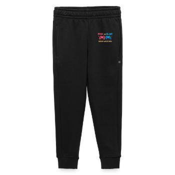 Contrôleur de pixels rose ou bleu - Pantalon de survêtement enfant/adolescent premium - noir - Devant - AI Model Kid Male (0cm)