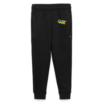 Eidechse auf neongelbem Teich - Kinder/Teenager Premium Sweathose - Schwarz - Vorne - AI Model Kid Male (0cm)