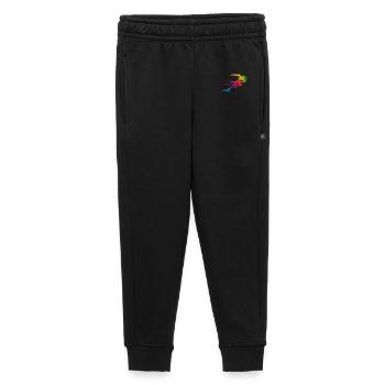 dynamic motif of a runner sprinting - Kids’/Teens' Premium Sweatpants - black - Front - AI Model Kid Male (0cm)