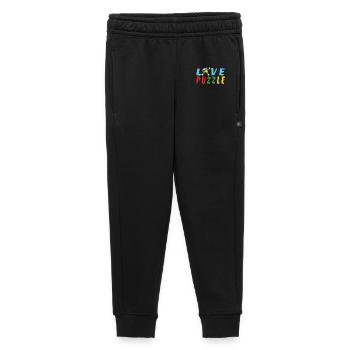 Love Puzzle - Kids’/Teens' Premium Sweatpants - black - Front - AI Model Kid Male (0cm)