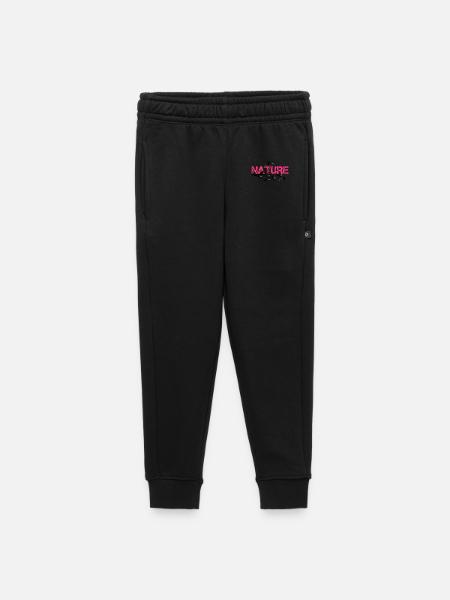 Nature en Rose Éclatante - Pantalon de survêtement enfant/adolescent premium - noir