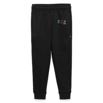 Tambour d’amour de paix - Pantalon de survêtement enfant/adolescent premium - noir - Devant - AI Model Kid Male (0cm)
