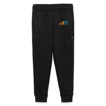 Evolution zum Roboter Outline - Kinder/Teenager Premium Sweathose - Schwarz - Vorne - AI Model Kid Male (0cm)