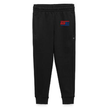 Korbball -KRBBLL- (rot-blau) - Kinder/Teenager Premium Sweathose - Schwarz - Vorne - AI Model Kid Male (0cm)
