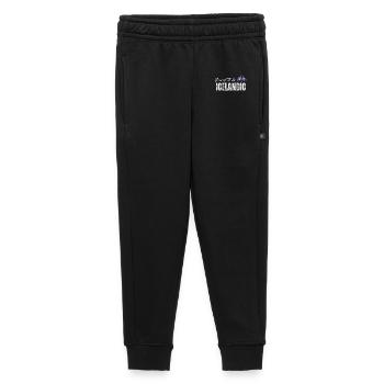 Fière d’Islandaise, j’adore l’Islande - Pantalon de survêtement enfant/adolescent premium - noir - Devant - AI Model Kid Male (0cm)
