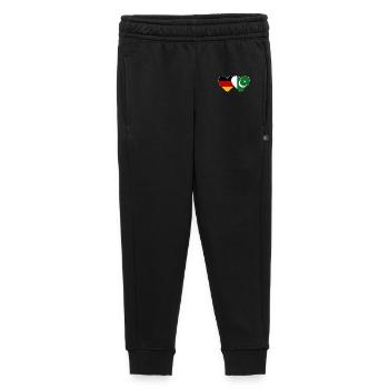 Germany Pakistan Flag Heart - Kids’/Teens' Premium Sweatpants - black - Front - AI Model Kid Male (0cm)