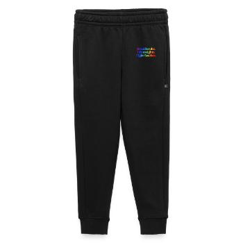 Read books. Lift weights. Fight fascists. - Kinder/Teenager Premium Sweathose - Schwarz - Vorne - AI Model Kid Male (0cm)