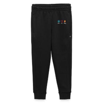 Peace Love Pêche - Pantalon de survêtement enfant/adolescent premium - noir - Devant - AI Model Kid Male (0cm)