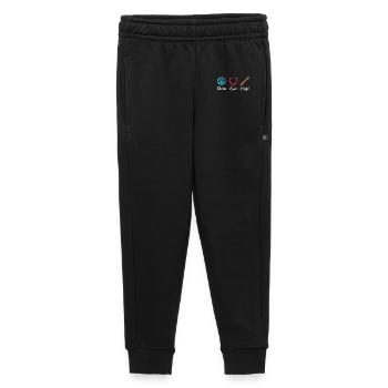 Peace Love Flute - Kids’/Teens' Premium Sweatpants - black - Front - AI Model Kid Male (0cm)