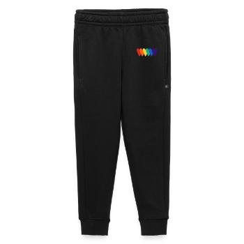 Rainbow Hearts Pattern - Kids’/Teens' Premium Sweatpants - black - Front - AI Model Kid Male (0cm)