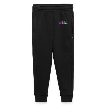 MERCI. MAÎTRESSE. MAÎTRE. MERCI MAÎTRESSE - Pantalon de survêtement enfant/adolescent premium - noir - Devant - AI Model Kid Male (0cm)