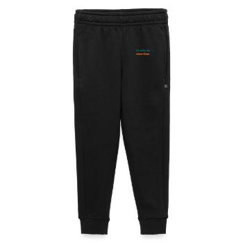 Ich wohne bei meiner Katze – Lustiges Katzenmotiv  - Kinder/Teenager Premium Sweathose - Schwarz - Vorne - AI Model Kid Male (0cm)