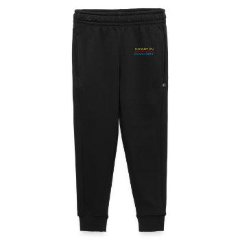 Quiet Be Stupid Typo Contrast - Kids’/Teens' Premium Sweatpants - black - Front - AI Model Kid Male (0cm)