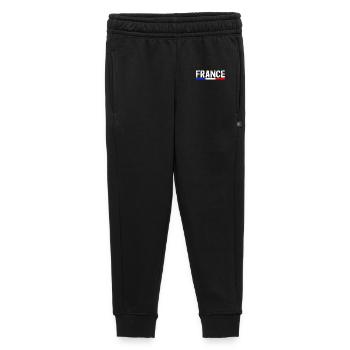 FRANKREICH - Kinder/Teenager Premium Sweathose - Schwarz - Vorne - AI Model Kid Male (0cm)