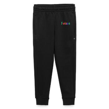 SWITZERLAND. COUNTRY - Kids’/Teens' Premium Sweatpants - black - Front - AI Model Kid Male (0cm)