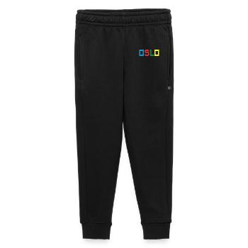 OSLO, Norvège, Norvège - Pantalon de survêtement enfant/adolescent premium - noir - Devant - AI Model Kid Male (0cm)