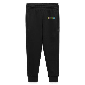 Kinder 7 Jahre Bausteine 7. Geburtstag - Kinder/Teenager Premium Sweathose - Schwarz - Vorne - AI Model Kid Male (0cm)
