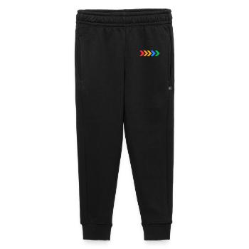Flèches colorées - Progrès en cinq couleurs - Pantalon de survêtement enfant/adolescent premium - noir - Devant - AI Model Kid Male (0cm)