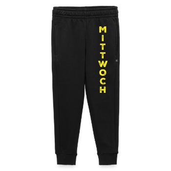 Mercredi - jaune - Pantalon de survêtement enfant/adolescent premium - noir - Devant - AI Model Kid Male (0cm)