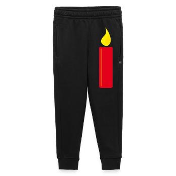 Bougie | 1er Avent - Pantalon de survêtement enfant/adolescent premium - noir - Devant - AI Model Kid Male (0cm)