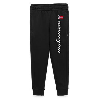 Norvège - Pantalon de survêtement enfant/adolescent premium - noir - Devant - AI Model Kid Male (0cm)