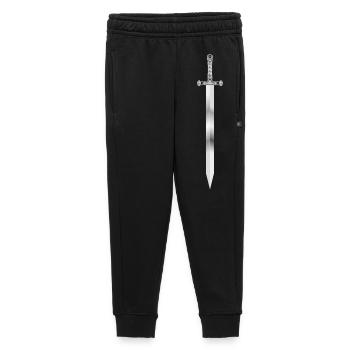 kunstvoll gestaltetes Schwert edel schimmernd - Kinder/Teenager Premium Sweathose - Schwarz - Vorne - AI Model Kid Male (0cm)