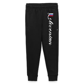 Slovenia - Kids’/Teens' Premium Sweatpants - black - Front - AI Model Kid Male (0cm)