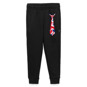 Cravate du motif du drapeau Union Jack - Pantalon de survêtement enfant/adolescent premium - noir - Devant - AI Model Kid Male (0cm)