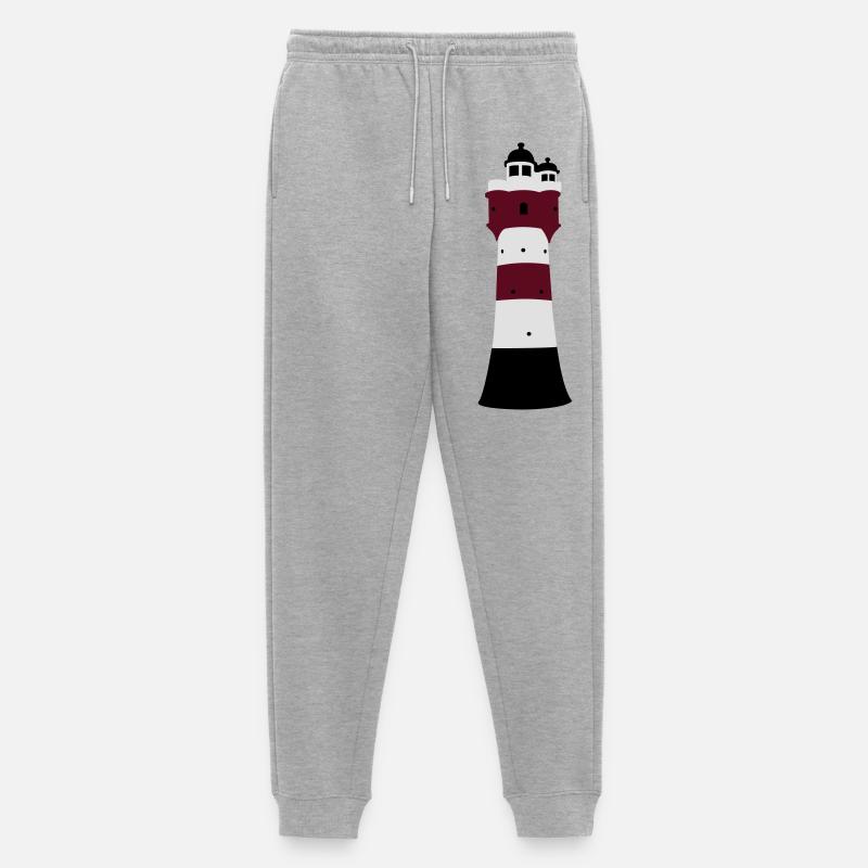 Leuchtturm - Männer Premium Bio Jogginghose - Grau meliert