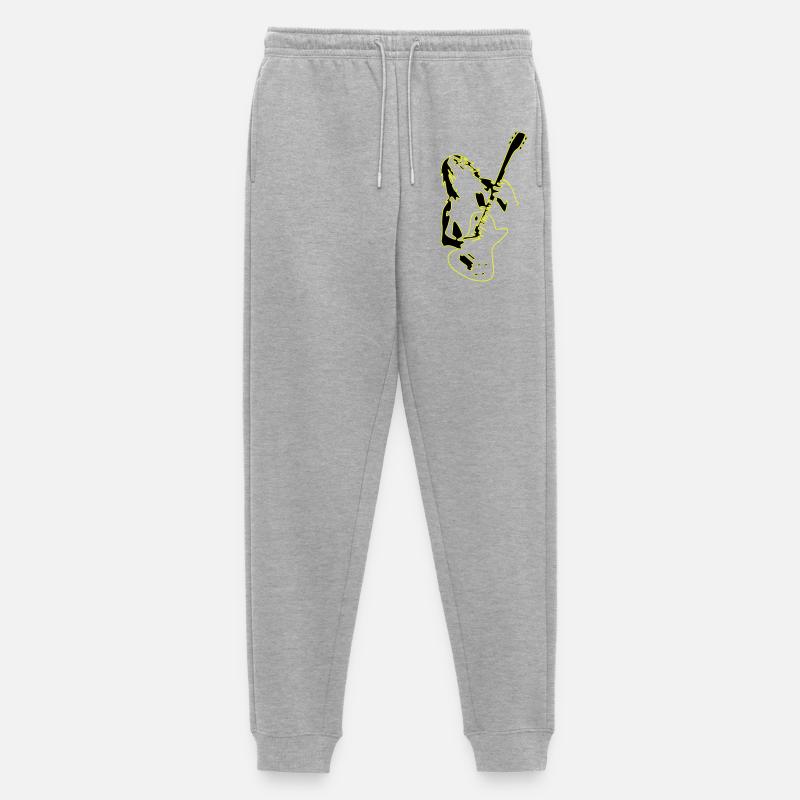 Rock' Roll is life ✔ - Männer Premium Bio Jogginghose - Grau meliert