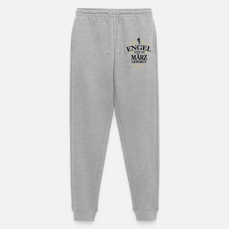 Engel März - Männer Premium Bio Jogginghose - Grau meliert